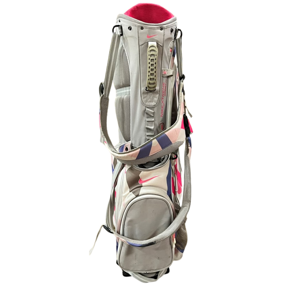 Nike Xtreme Sport IV Women's 8-Way Stand Golf Bag Dual Strap Gray/Pink Rain Hood - Picture 4 of 15